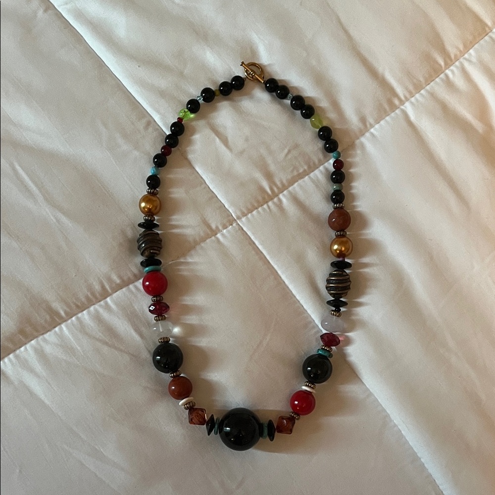 Multicolor Beaded Necklace - image 1